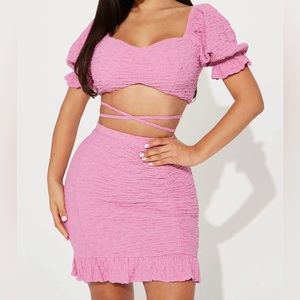 Pink Skirt Set